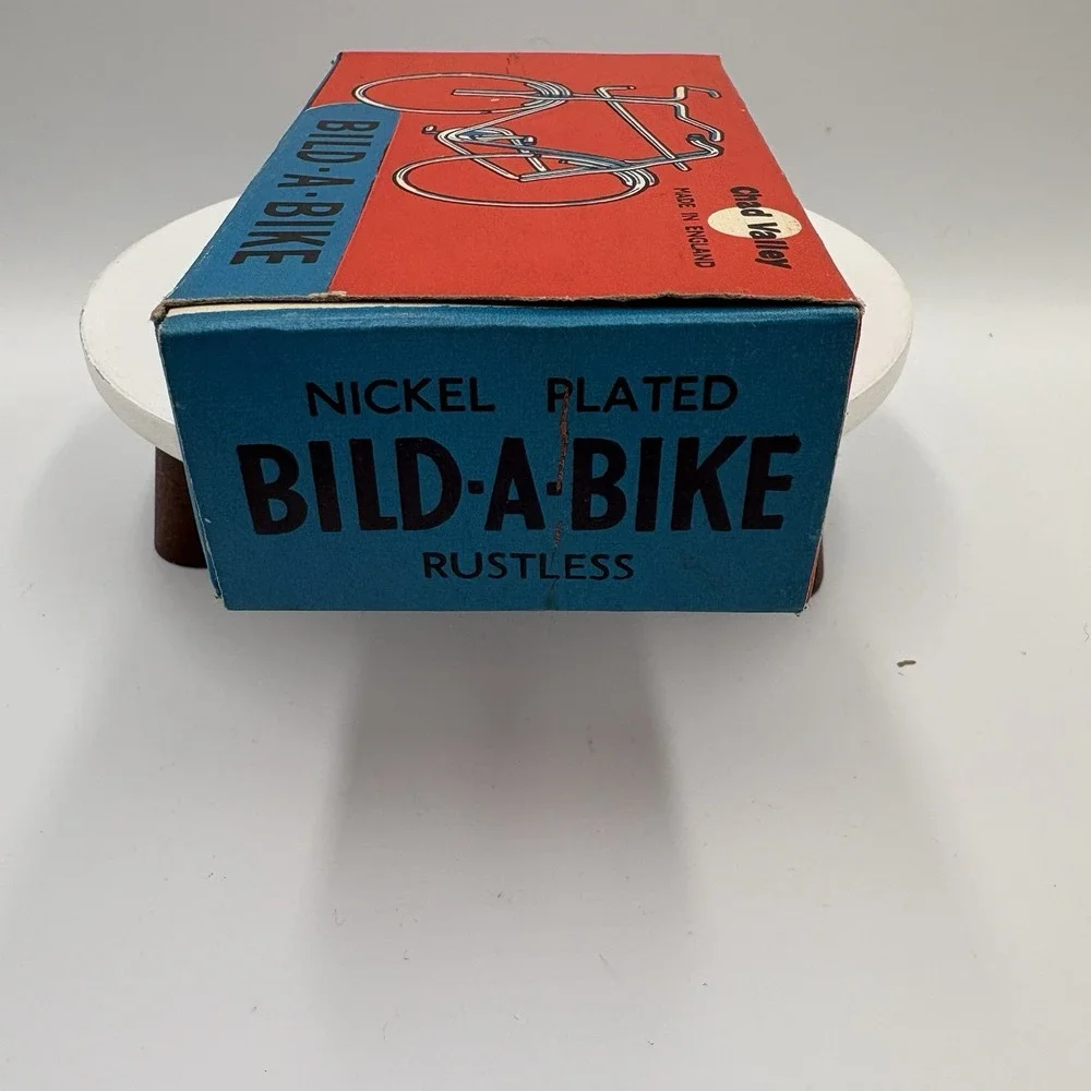 RARE Vintage BILD-A-BIKE Puzzle Toy By Chad Valley 1960s in Original Box England